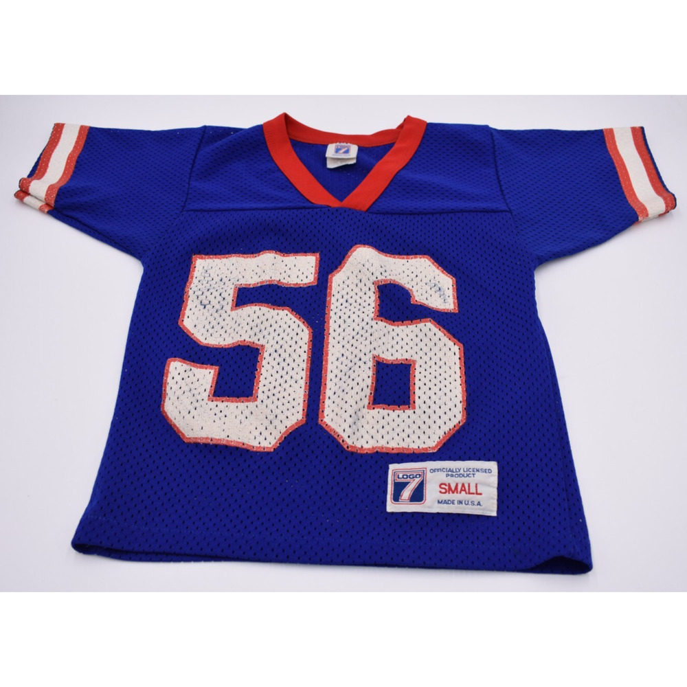 Vtg LOGO 7 NY Giants Lawrence Taylor #56 Jersey - Made in USA - Small
